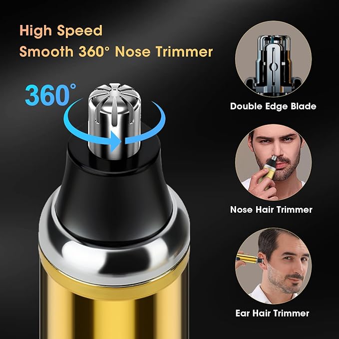 Professional Hair Clippers for Men Cordless Hair Clippers T-Blade Trimmer Nose Hair Trimmer Electric Shaver Set Haircut Grooming Kit with LED Display for Barber Ideal Gift for Him