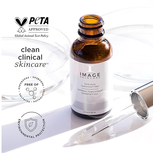 IMAGE Skincare AGELESS Total Pure Hyaluronic 6 Filler Facial Hydration Serum Fill in Look of Fine Lines and Smooth Appearance of Wrinkles 1 fl oz