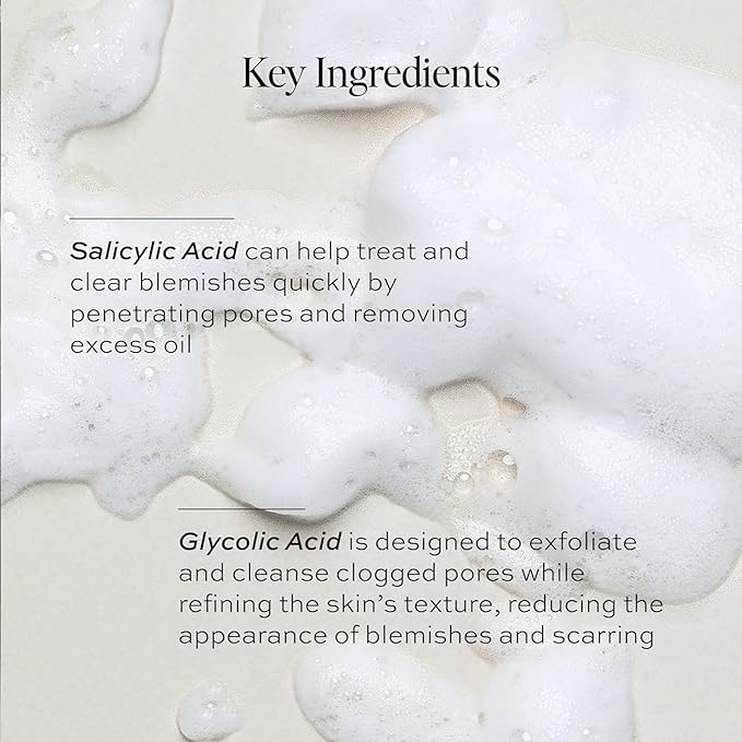 DIME Beauty Creamy Foam Cleanser Foaming Face Wash Daily Salicylic Acid Facial Cleanser for Oily Skin 4 oz / 120 m