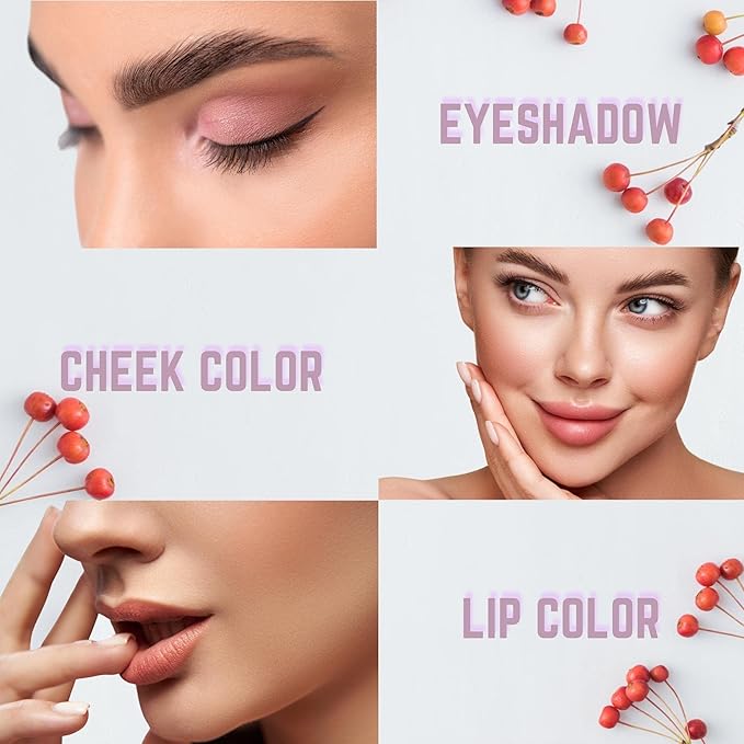 Mommy Makeup Any Wear Creme Eyeshadow - Waterproof Crease-Proof Long Lasting High Pigment Oil-free - Cream to Powder for Eyes Cheeks &amp Lips (Pink Icing)