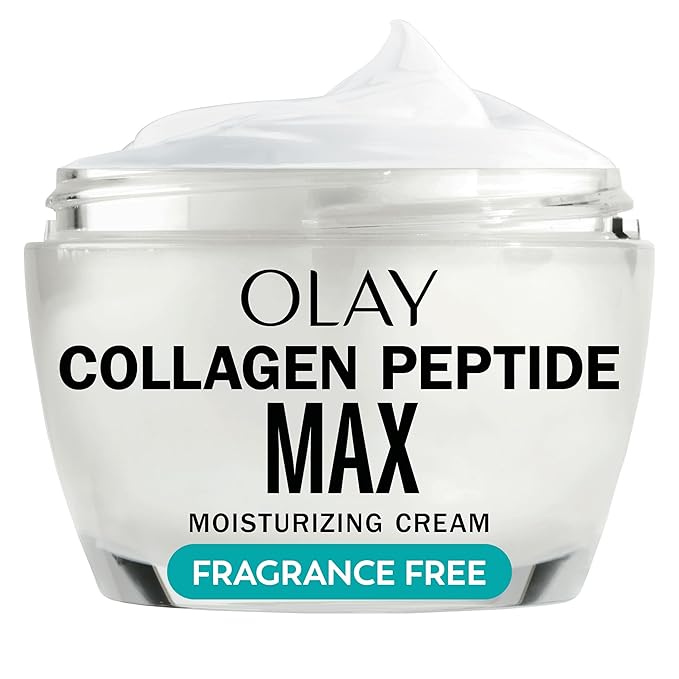 Olay Collagen Peptide Face Moisturizer Firming Cream for Women Fragrance-Free Non-Greasy - Hydrating Anti-Aging Anti-Wrinkle Smoothing of Fine Lines Tightening Skin Care - Niacinamide 1.7 Oz