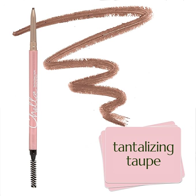 Chella Eyebrow Pencil ? Easy-to-Use Brow Definer for Shaping Filling &amp Blending ? Long-Wear Taupe Eyebrow Pencils for Women with Precise Tip (Taupe)