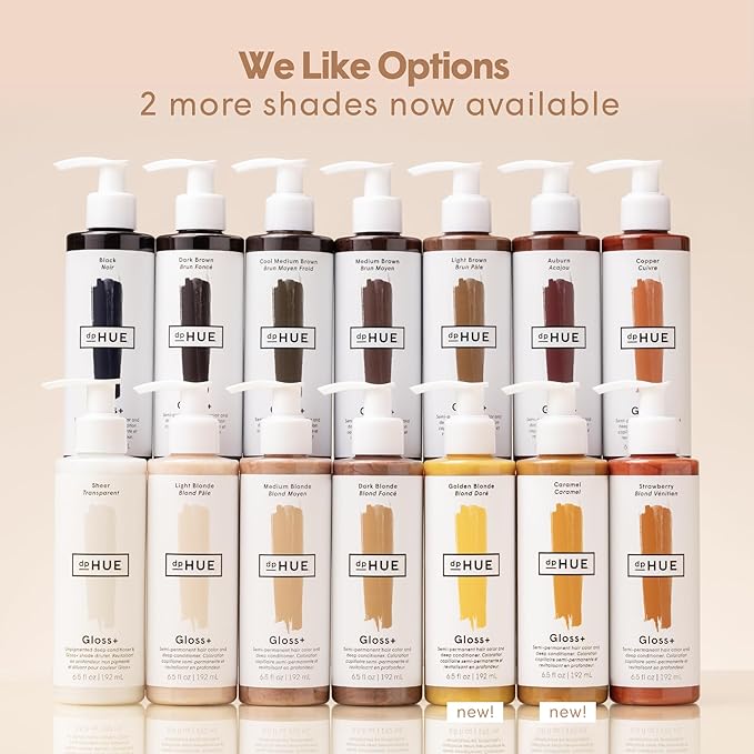 dpHUE Gloss+ Copper - 6.5 oz (8-12 Applications) - Semi-Permanent Hair Color &amp Conditioner - Lasts Up to Eight Washes - Paraben SLS &amp SLES Sulfate Free - Vegan Leaping Bunny Certified