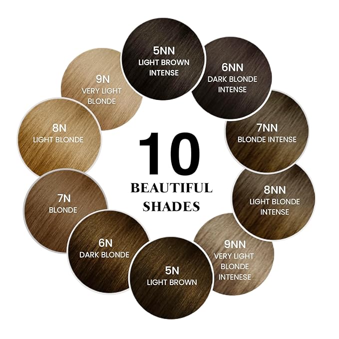 MOEHAIR Hair Coloring Kit | 9N Permanent Hair Color (Very Light Blonde) 20 Volume Developer 6% Coloring Brush Gloves &amp Mixing Bowl | Keratin Infused Color | Gray Coverage | Adds Shines &amp So