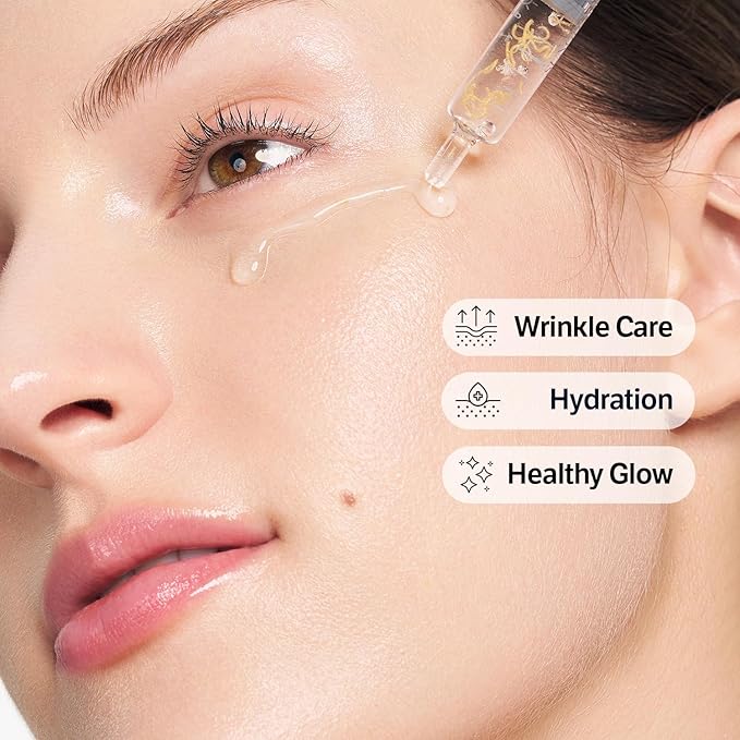SUNGBOON EDITOR Silk Peptide Intensive Lifting Ampoule | Korean Anti-Aging Serum for Face with Collagen &amp 30 Peptide Complex | Skin Tightening &amp Firming (Botox Effect) | 72H Hydration