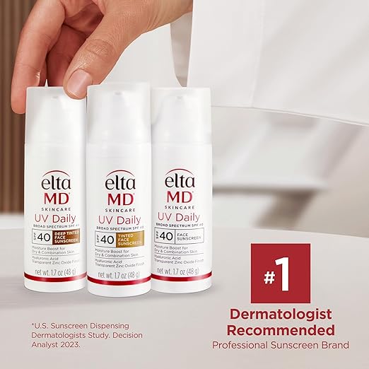 EltaMD UV Daily Face Sunscreen Moisturizer with Zinc Oxide Daily Face Moisturizer with SPF Great for Dry Combination and Normal Skin