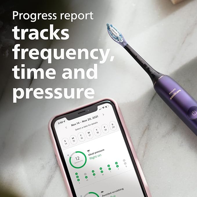 Philips Sonicare 9000 Special Edition Rechargeable Toothbrush Black/Purple HX9911/91