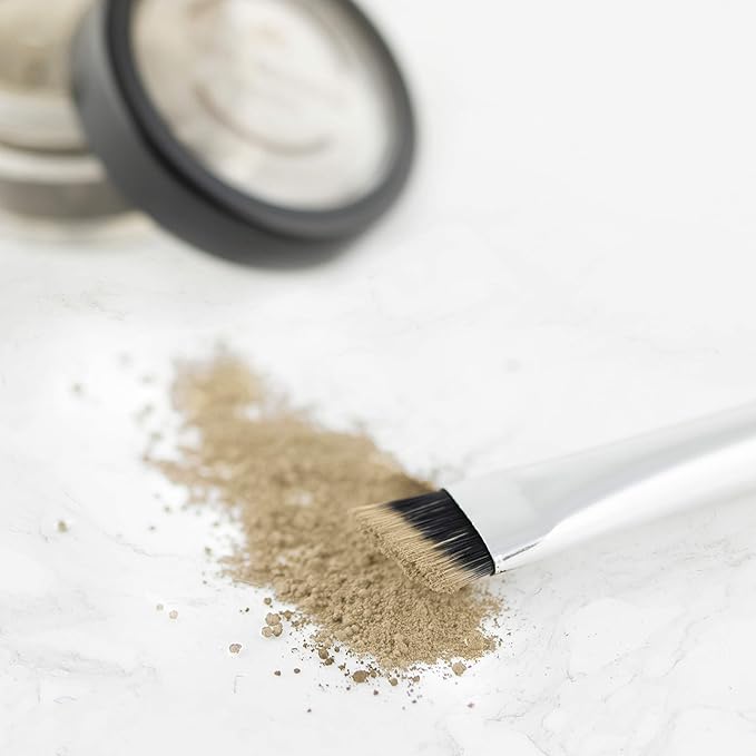Natural Eyebrow Powder Kit Mica Brow Powder Makeup Kit with Professional Angled Brush 10 Natural Shades No Parabens or Chemicals Eyebrow Shaper Kit