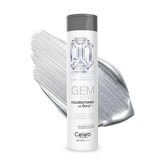 Celeb Luxury Color Depositing Conditioner - Color Refresher with Bondfix Bond Rebuilder Viral and Gem Lites Pairs with Colorwash