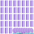 Mifoci 960 Pieces Purple Compressed Facial Sponges for Estheticians Makeup Removal Sponge Pads for Women Spa Exfoliating Face