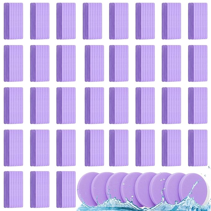 Mifoci 960 Pieces Purple Compressed Facial Sponges for Estheticians Makeup Removal Sponge Pads for Women Spa Exfoliating Face