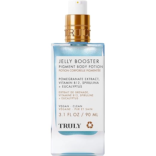 Truly Beauty Jelly Booster Pigment Body Potion Lightweight Fast Absorbing Acne Scar Treatment for Face And Body Scar Removal Ointment/Serum for Everyday Use 3.1 Fl.Oz