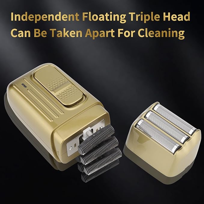Karrte Men?™s Grooming Kit Professional Hair Clippers and Shaver for MenElectric Razor and Nose Trimmer SetBeard Trimmer with 3 Foil HeadGifts for Men