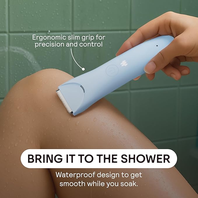 MERIDIAN Slimmer Trimmer ? Electric Razor for Women Bikini Line &amp Pubic Hair Trimmer Rechargeable &amp Waterproof Painless Flawless Shave for Sensitive Skin Gentle Quiet &amp Travel-Friend