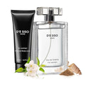 Classic D'E SISO White Fragrances Gift Set - Moisturizing Scented Body Lotion and Eau de Toilette Floral Perfume for Women with Vanilla Orange Amber and Musky Ingredients - Locion y Perfume de Mujer