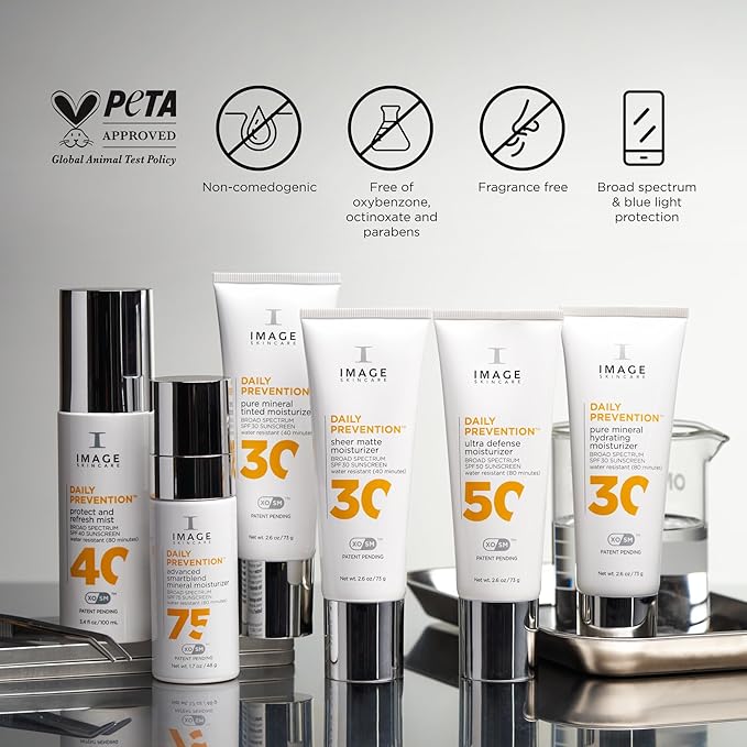IMAGE Skincare DAILY PREVENTION Protect &amp Refresh Mist SPF 40 Broad Spectrum Sunscreen Spray 1 Fl Oz Travel Size
