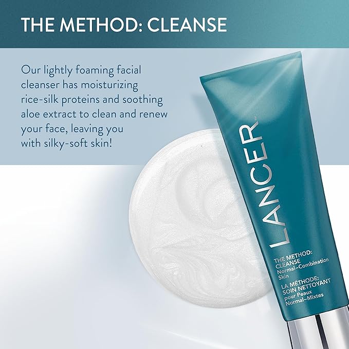 Lancer Skincare The Method: Cleanse Face Cleanser Daily Face Wash with Salicylic Acid Normal-Combination Skin 2 Fluid Ounces