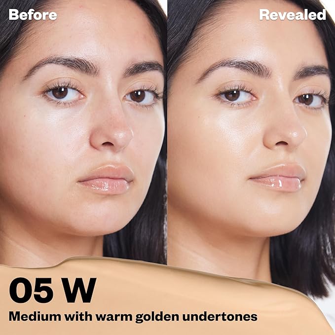 Kosas Revealer Concealer - Medium Coverage Makeup with Hyaluronic Acid Conceals Dark Circles Under Eyes Dark Spots and Blemishes + Brightens Hydrates Long-Lasting &amp Vegan (Tone 05 W)