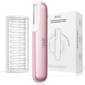 Dermaplane Razor for Women Face BNU Facial Hair Remover for Anti-Aging - Rechargeable - LED Light - Sonic Edges - 3 Speeds Ergonomic Handle Face Dermaplaning Tool 10 Weeks Pink