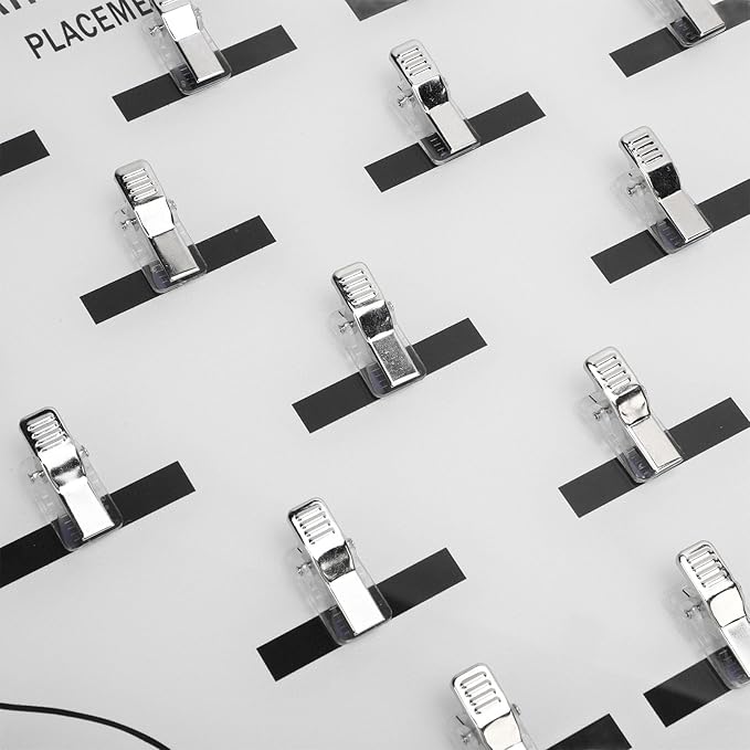 Tape in Placement Board Acrylic Hair Extension Stand Hair Display Holder Rack for Hair Extensions Multi Function Wig Display Holder Hairdresser Hair Salon Accessories (White) (White)