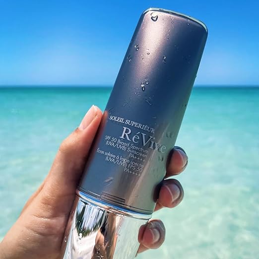 R?Vive Soleil Superi?ur Face Sunscreen - Broad Spectrum SPF 50 Sunscreen - Ultra-Transparent &amp Anti Aging Sun Care to Help Improve Skin Barrier Repair &amp Protect Against UVA/UVB Rays (1.7 oz)