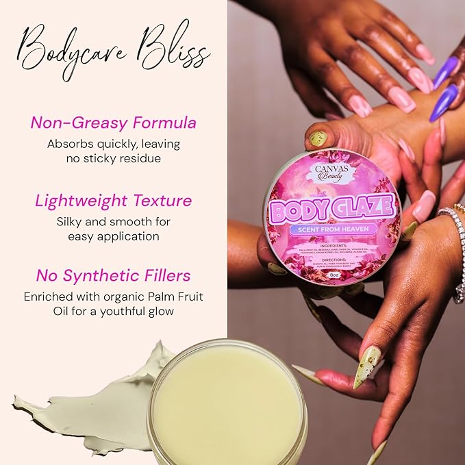 Canvas Beauty Body Glaze Classic Sample Pack Set of 12 Unique Scents (0.5 oz Each) - Moisturizing Body Butter for Women With Beeswax Jojoba Oil and Rice Bran for Soft and Glowy Skin