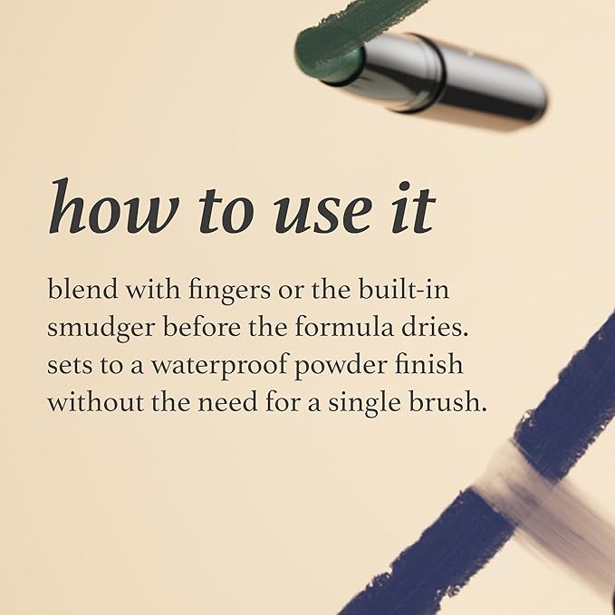 Julep Eyeshadow 101 Cr?me-to-Powder Waterproof Shadow Stick Duo ? Long-Lasting Crease-Proof Easy Appy with Built-in Smudger - Pearl &amp Rose Shimmer