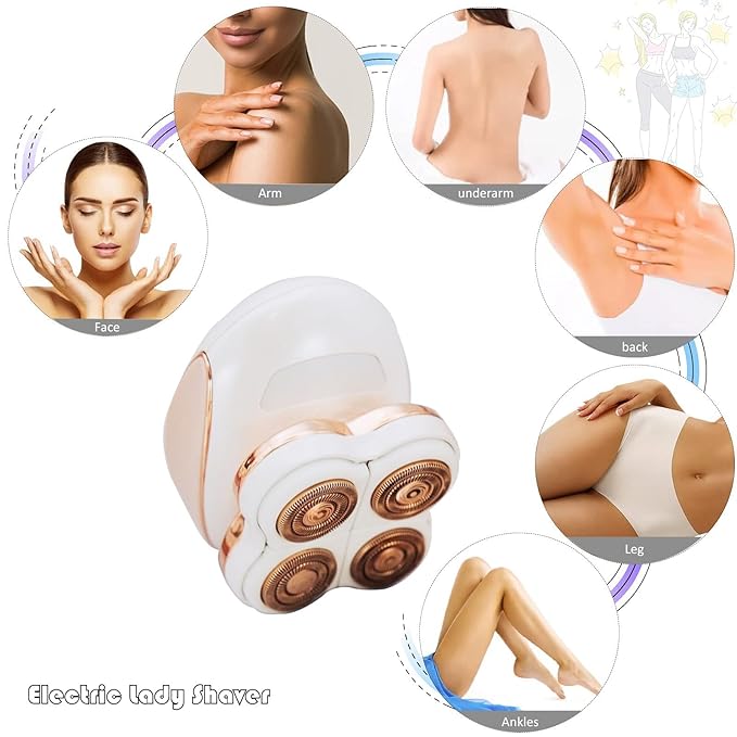 Electric Razors for Women Legs Painless Hair Removal Device with LED Light Faultless Shaver for Women Personal Care Products for Women Instant and Painless Bikini Underarm Arm Hair Removal