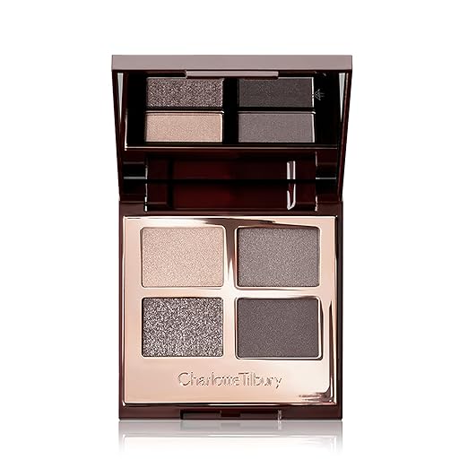 Charlotte Tilbury Luxury Palette Eyeshadow - Shimmer Metallic &amp Satin Matte Eyeshadow Quad with a Rich Powder Formula - Includes 4 Complementary Shades