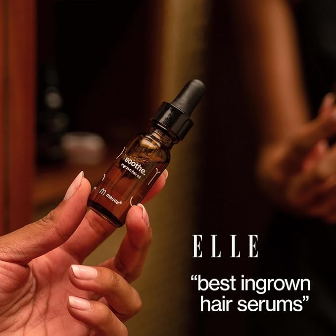 Maude Soothe - Ingrown Hair Treatment &amp After Shave Oil - Post Shave Skin Care for Legs Underarms &amp Sensitive Areas - Safe for Sensitive Skin &amp Dermatologist Approved (0.5 oz)