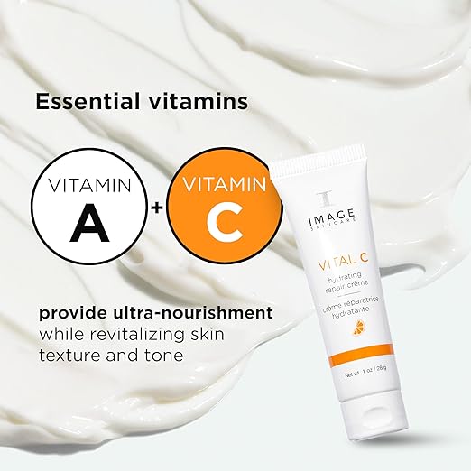 IMAGE Skincare VITAL C Hydrating Repair Cr?me Face Night Cream Moisturizer with Hyaluronic Acid for Dry Skin