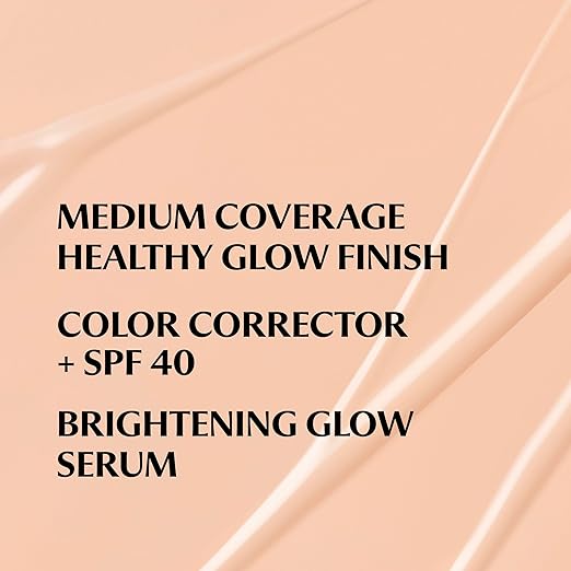 IT Cosmetics CC+ Nude Glow - Medium Coverage Foundation with SPF 40 &amp Brightening Glow Serum Lightweight Skin Tint 2% Niacinamide + Hyaluronic Acid Up to 24H Hydration Normal/Dry Skin - 1.08 f