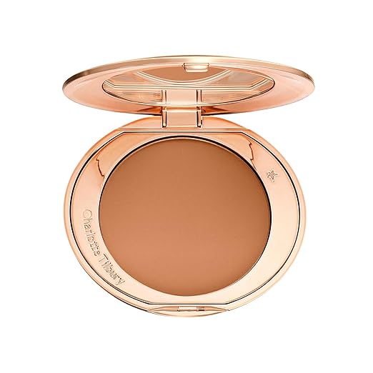 Charlotte Tilbury Airbrush Flawless Finish Setting Powder - Pore-Blurring Pressed Powder for Face Makeup to Minimize Shine with a Soft-Focus Finish