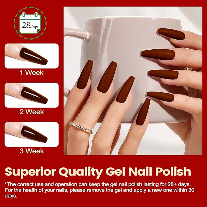 Lavender Violets 73 Pcs Gel Nail Polish Kit with U V Light 45 Colors with Nail PrimerBuilder BaseMatte &amp Glossy Top Coat Soak Off Manicure Tools Gifts for Women LA06