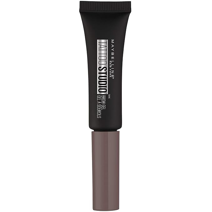Maybelline TattooStudio Waterproof Eyebrow Gel Makeup Medium Brown 1 Count
