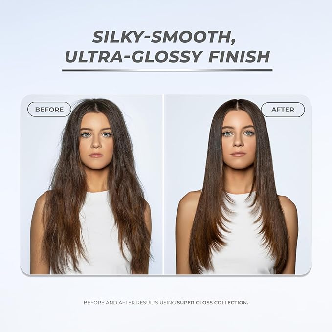 XMONDO Hair Super Gloss Intensive Glossing Treatment | Infused with Bond Booster Technology to Boost Shine &amp Hyaluronic Acid for Nourishment Revitalization &amp Repair Vegan Formula 8 Fl Oz 1-