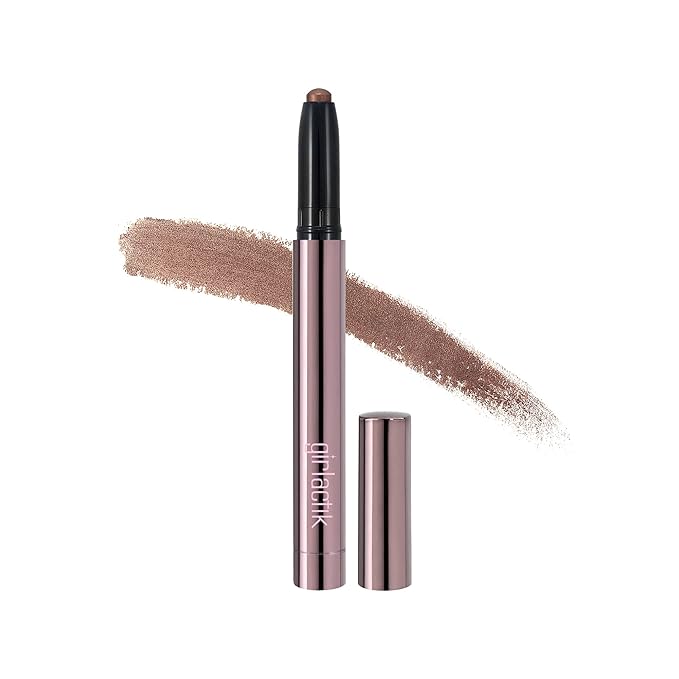 Girlactik Creamy Eyeshadow Stick- Long Lasting and Water-Resistant Shimmering and Matte Colors Eye Shadow Stick Makeup Built-in sharpener - 2 g / .07 oz (Cashmere)