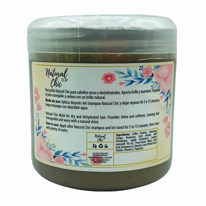 Natural Chic Anti Hair Loss Mask - Organic Anti-Thinning Mask for Men and Women - Paraben and Sulfate Free (16 oz)