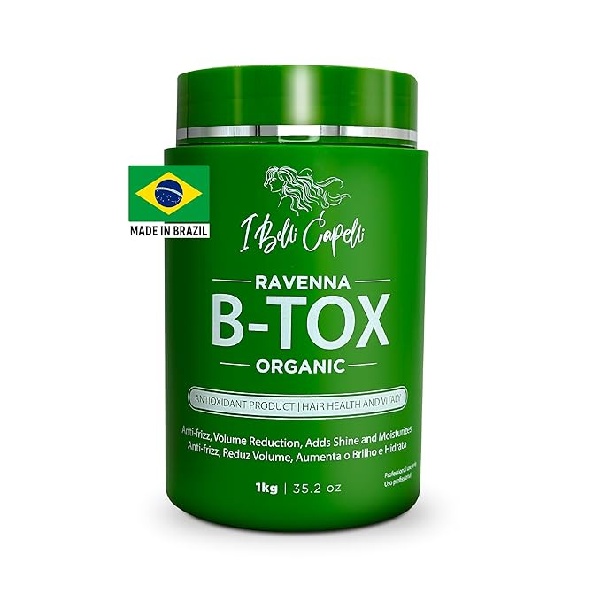 I Belli Capelli Ravenna Organic Hair B-tox Treatment - Formaldehyde-Free Anti-Frizz Smoothing for Hair - 35.2 oz (1kg)