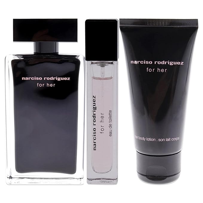 Narciso Rodriguez Narciso Rodriguez Women 3.3oz EDT Spray 10ml EDT Spray 1.6oz Body Lotion 3 Pc Gift Set