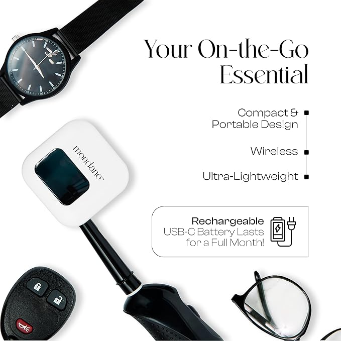 Mondano UV-C Toothbrush Sanitizer and Holder Toothbrush Case - Manual/Electric Toothbrush Cover for Any Toothbrush Head - Rechargeable Toothbrush Travel Case Tooth Brush Cover Cap for Home