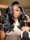 UNICE Bye Bye Slip Wig Feathered Layer Side Part Human Hair Glueless Wigs with Secure Silicone Strips and Drawstring 200% Density Flexible Mesh Cap Bleached Knots Pre Everything Wig 12 Inch
