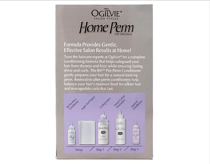 Ogilvie Home Perm For Color Treated Hair Pack of 3