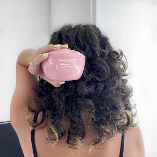 Alfaparf Milano Semi Di Lino Moisture Nutritive Mask for Dry Hair - Safe on Color Treated Hair - Sulfate Paraben and Paraffin Free - Professional Salon Quality