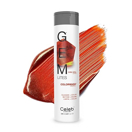 Celeb Luxury Colorwash Color Depositing Shampoo - Color Refresher Vegan Hair Dye Bondfix Bond Rebuilder Viral and Gem Lites