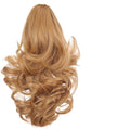 EARSHOT Hair Buns Hair Piece Synthetic Short Wave Big Claw Clip Ponytail Hair Extension Wig Hair Bun Ponytail Ladies Hair Accessories Hair Accessories For Girls (Color : SW183-27)