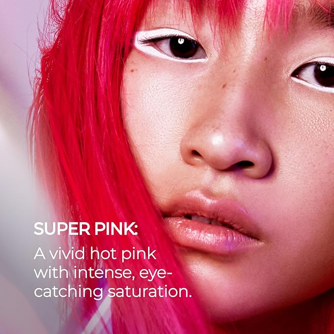XMONDO Hair Color Super Pink Hair Healing Semi Permanent Color | Vegan Formula with Hyaluronic Acid to Retain Moisture Vegetable Proteins to Revitalize and Bond Boosting Technology 8 Fl Oz 1-Pack