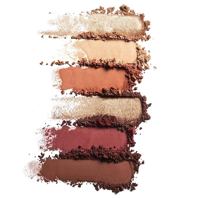 ILIA - The Necessary Eyeshadow Palette | Talc-Free Matte Satin + Metallic Highly Pigemented + Blendable Finishes | Cruelty-Free Vegan (Warm Nude 6 x 0.05 oz | 1.5 g)