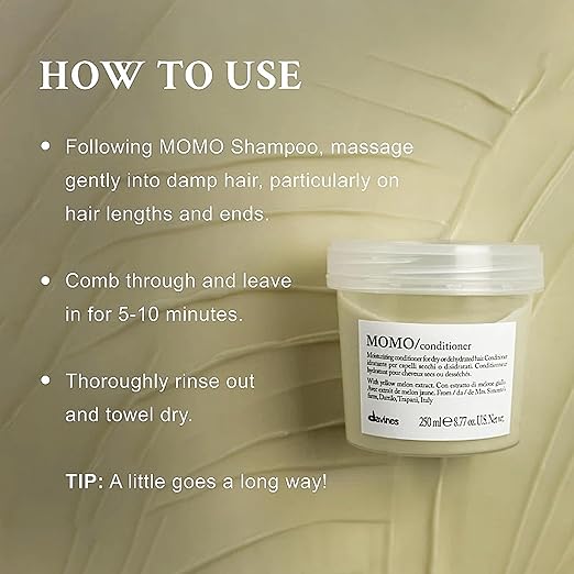 Davines MOMO Conditioner Hydration And Detangling Formula For Soft And Silky Hair