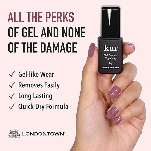 LONDONTOWN kur Nail Conceal &amp Go Duo Set Includes Nail Illuminating Concealer &amp Gel Genius Top Coat 2 Piece Set 0.4 Fl Oz